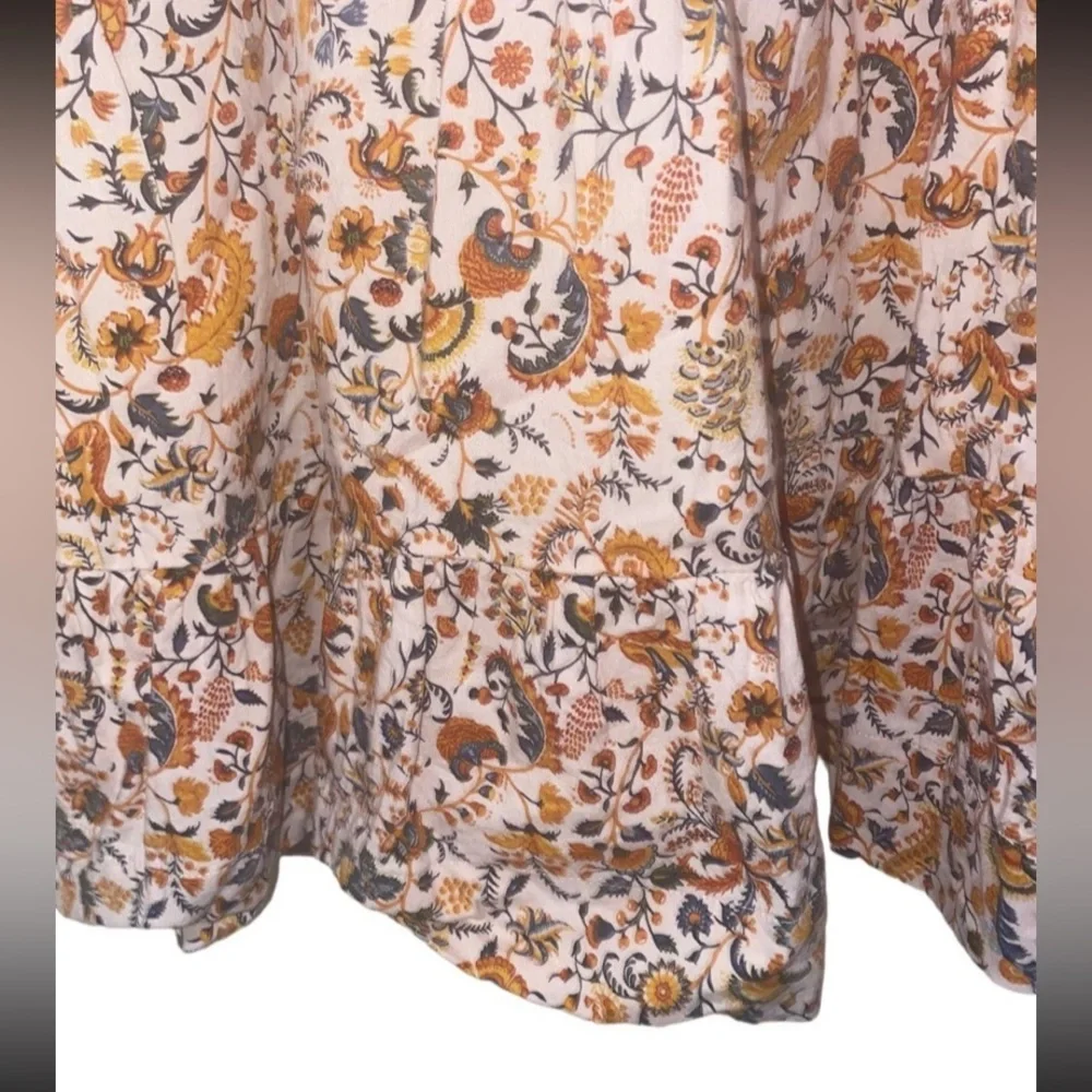 Old Navy Girls Floral Puff Sleeve Dress Size 8 Medium